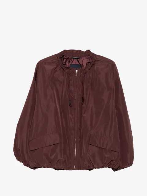 'S Max Mara drawstring ruffled jacket