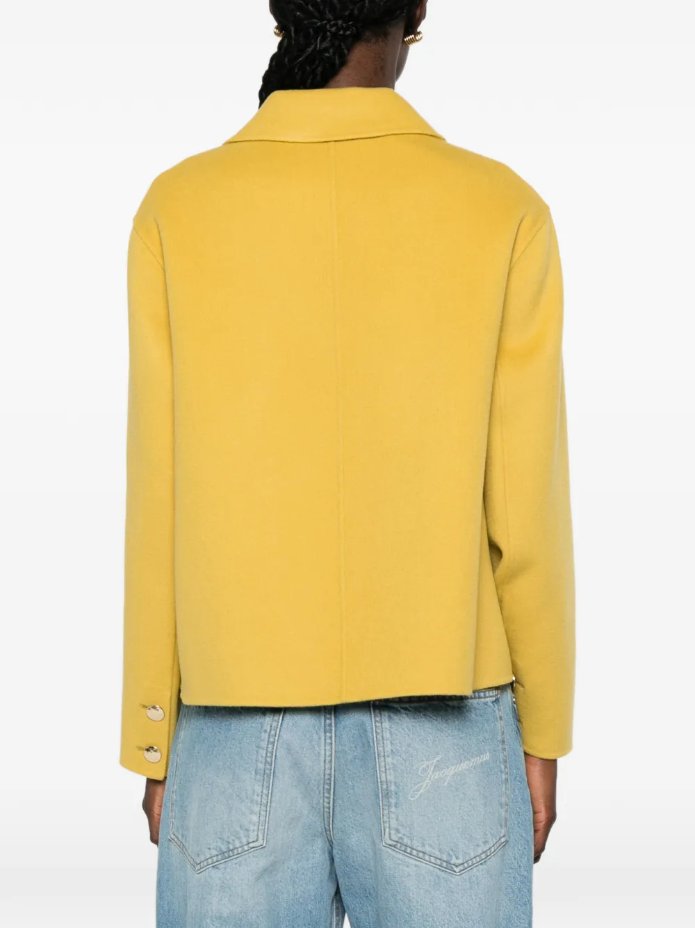 'S Max Mara Button-up jack met borstzak Geel