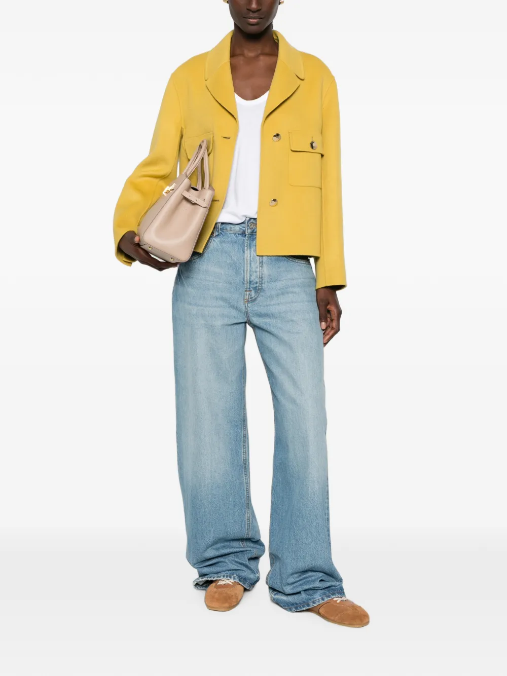  's Max Mara Button-up Chest-pocket Jacket - Amarillo 