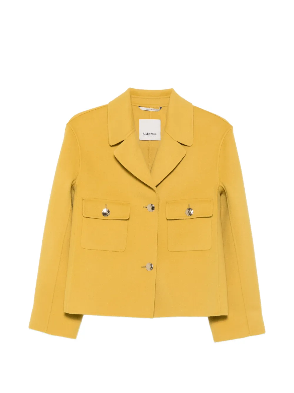'S Max Mara button-up chest-pocket jacket - Gelb