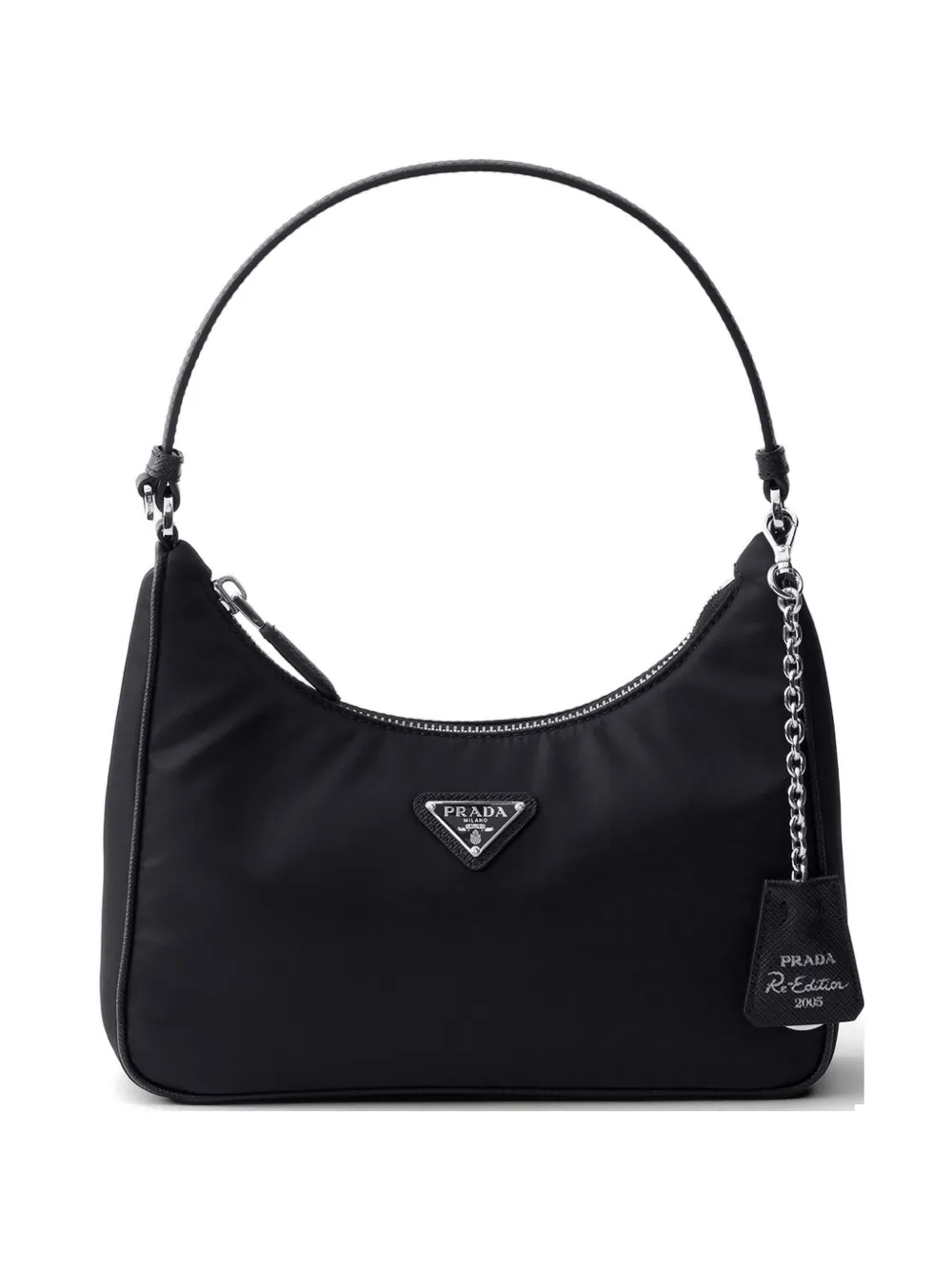 Prada Re-Edition 2005 Re-Nylon and Saffiano mini bag - Schwarz