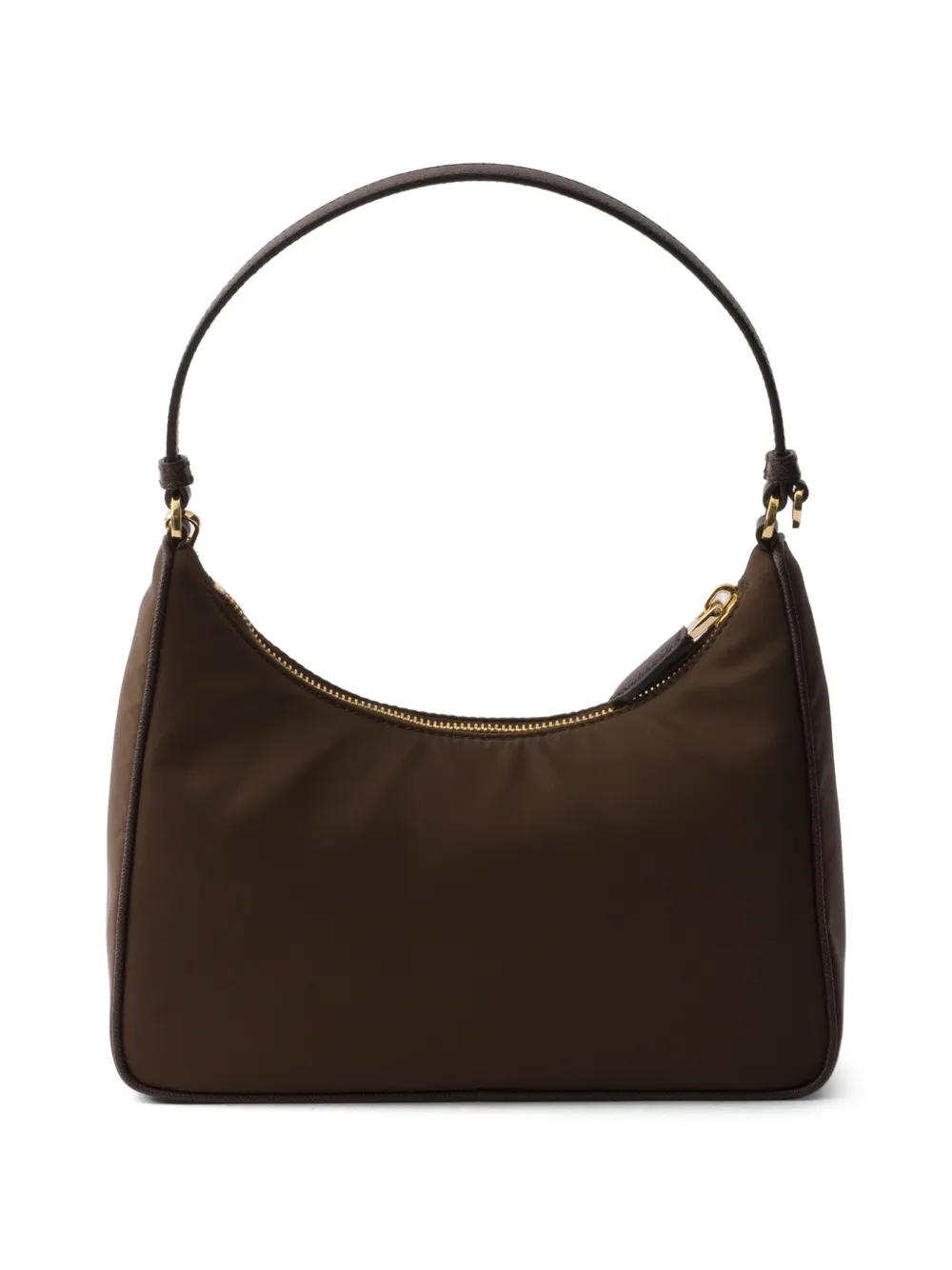 Prada Re-Edition 2005 Re-Nylon en Saffiano mini-tas Bruin