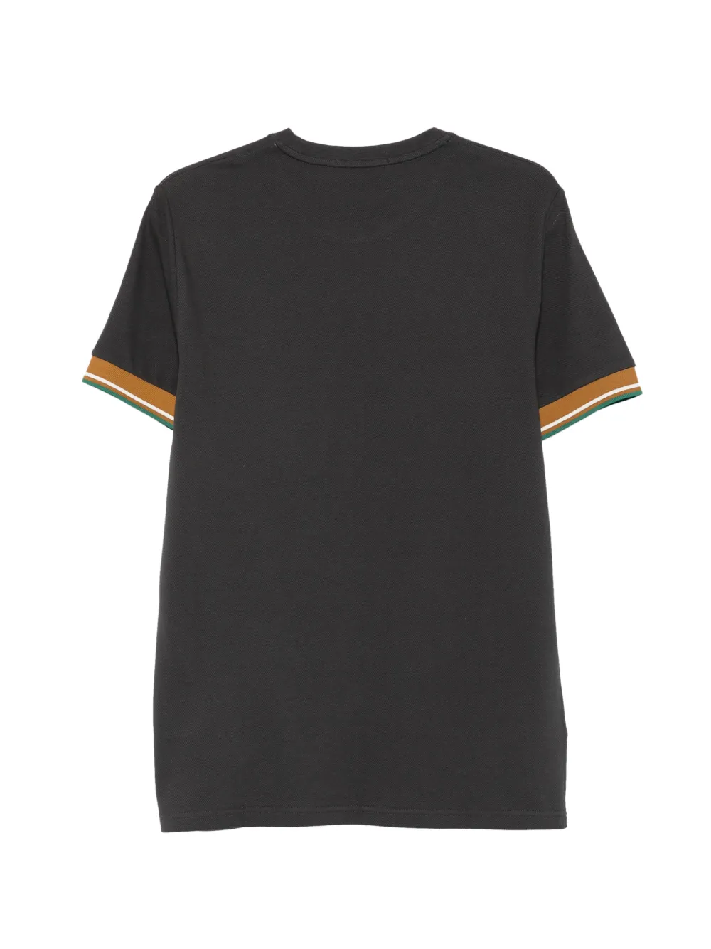 Fred Perry T-shirt met geborduurd logo en manchetten Grijs