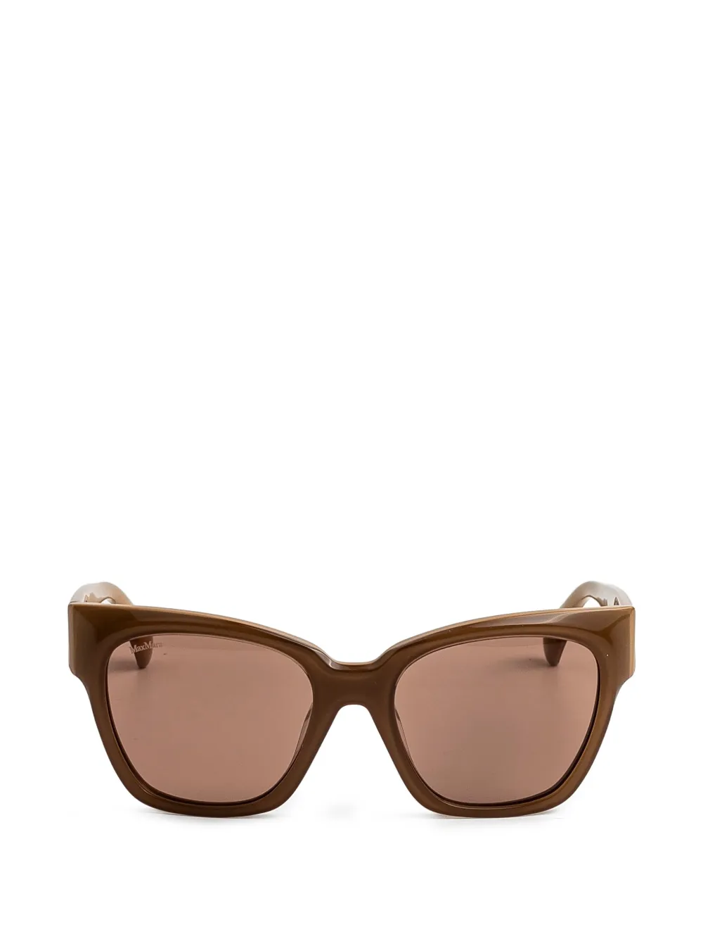 Max Mara Eyewear geometric-frame sunglasses - Marrone