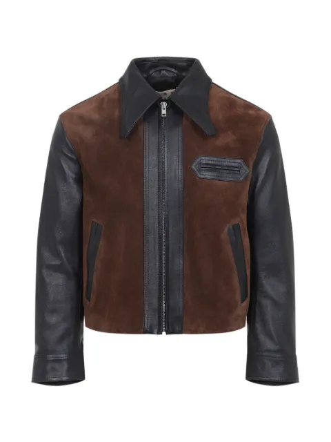 Marni suede-panelled jacket