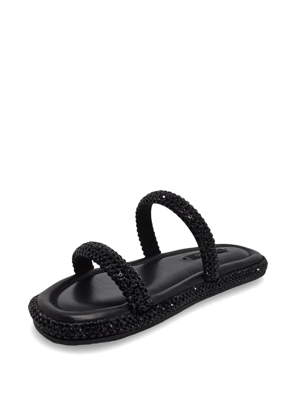 Casadei Sirio flat sandals Zwart