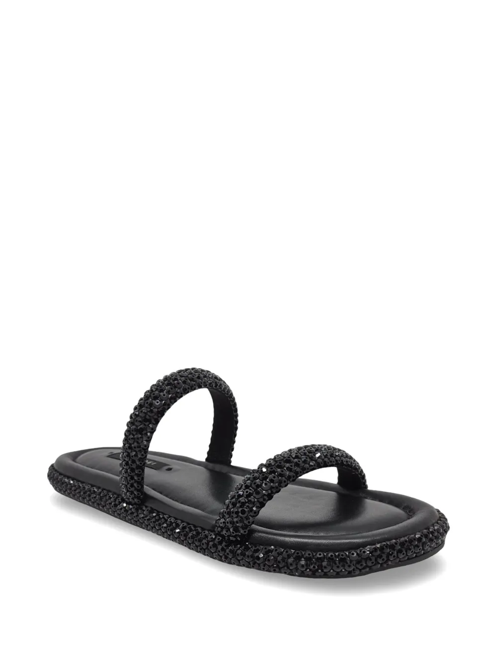 Casadei Sirio flat sandals Zwart