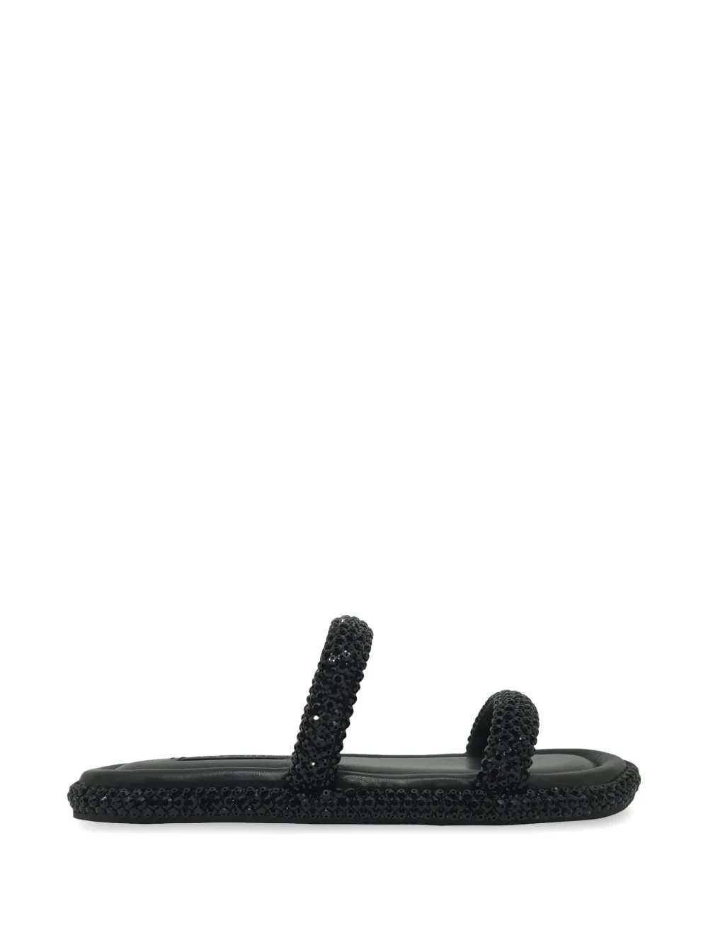 Casadei Sirio flat sandals Zwart