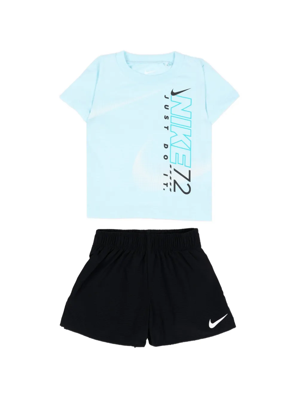 Nike Kids logo-print shorts set - Blau