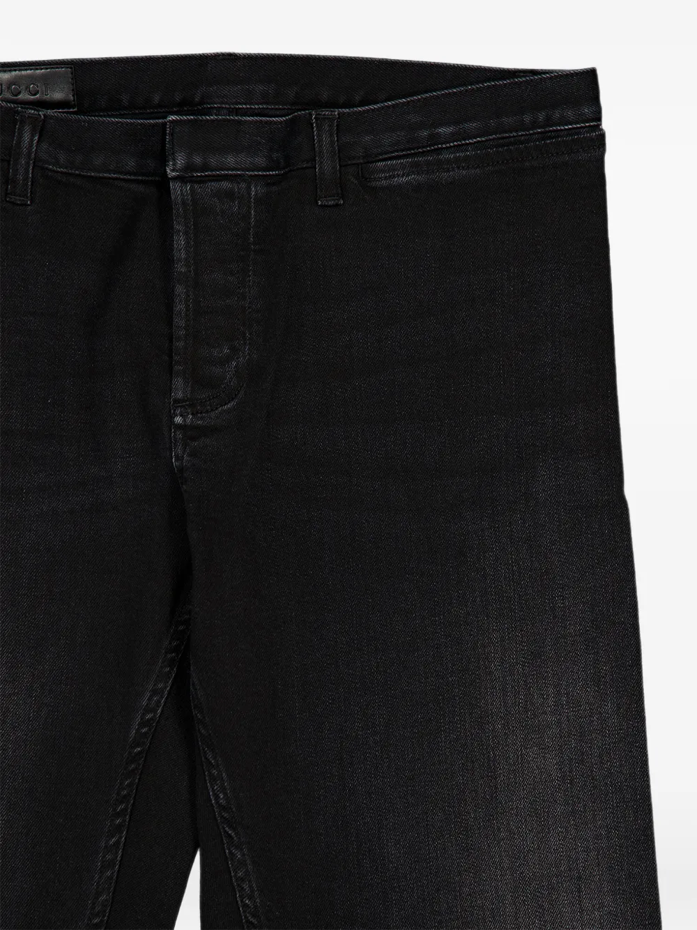 Gucci Straight jeans met vervaagd effect Zwart