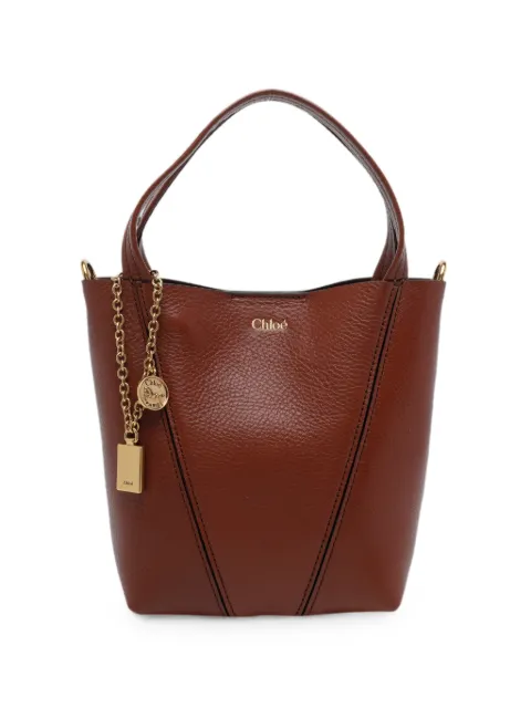 Chloé small Spin leather bucket bag