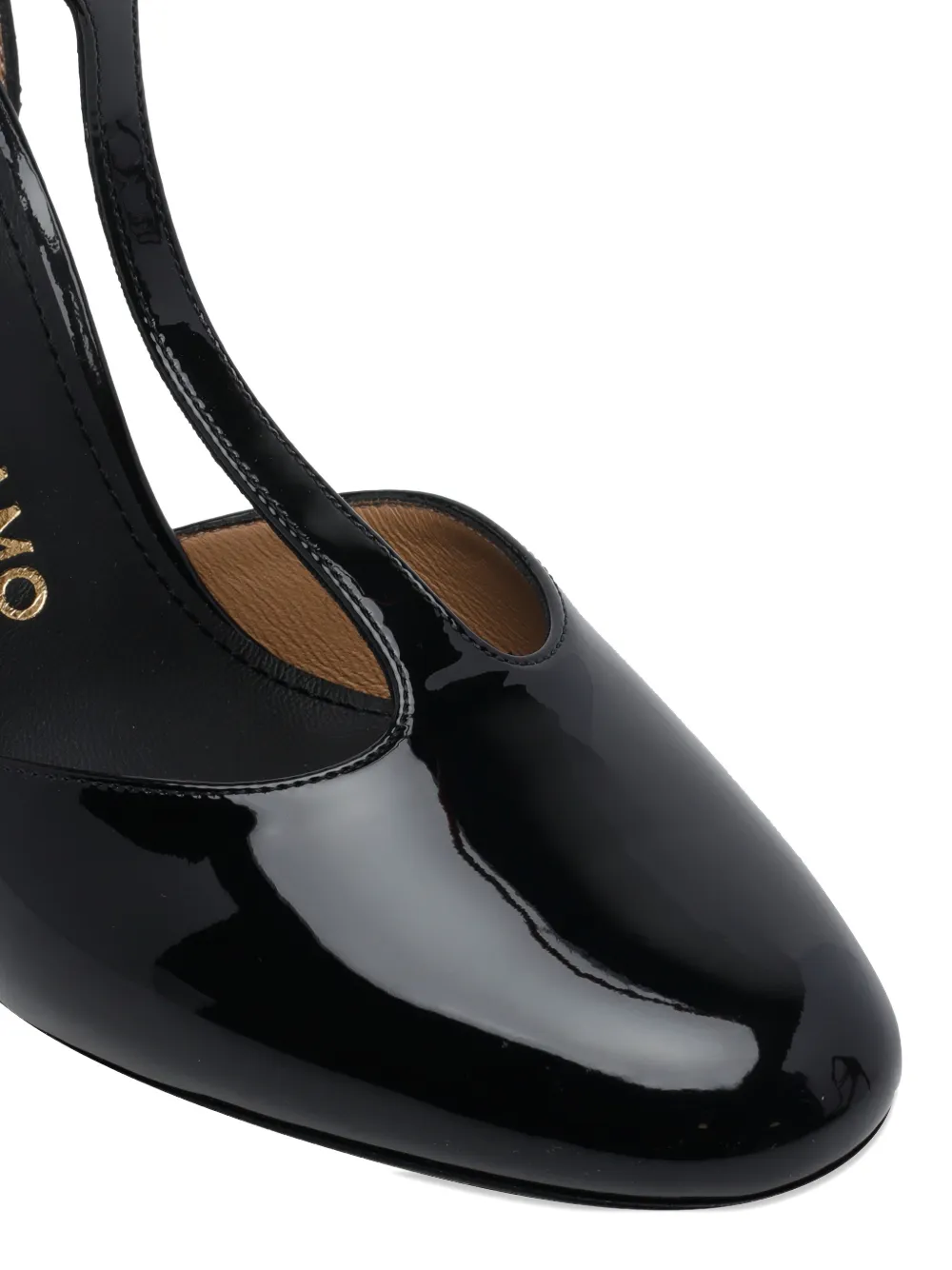 Ferragamo Tildea patent leather pumps Zwart