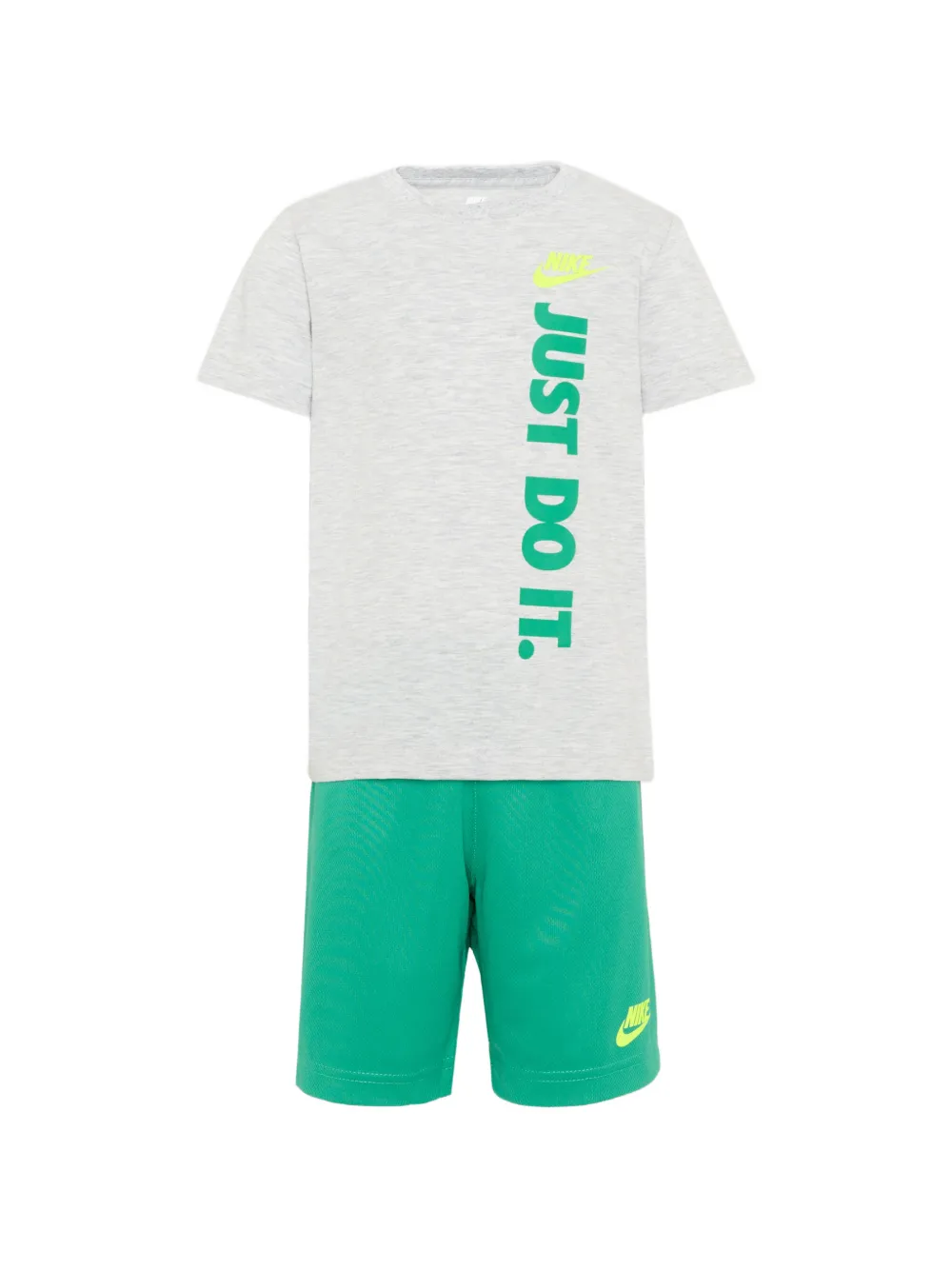 Nike Kids logo-print shorts tracksuit set - Grigio