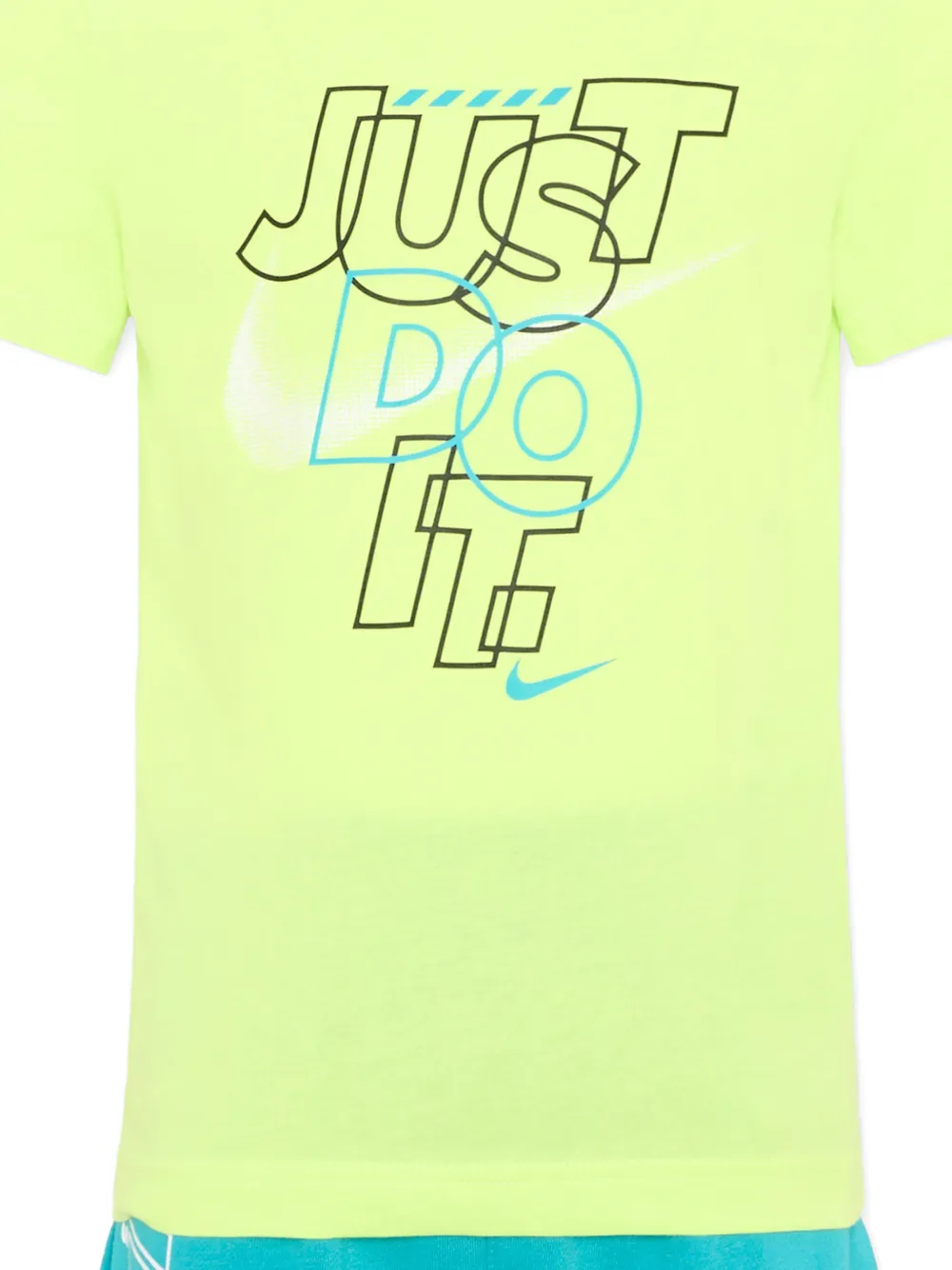 Nike Kids Just Do It trainingspak met logo-print Groen