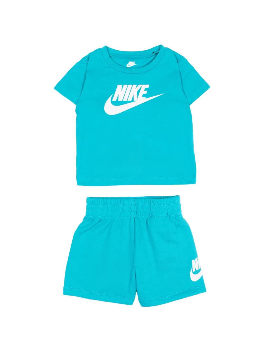 Nike Kids logo-print T-shirt shorts set - Blau