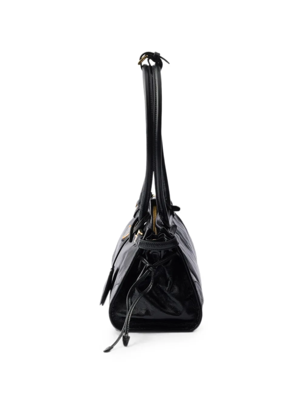 Prada Bonnie medium leren tas Zwart