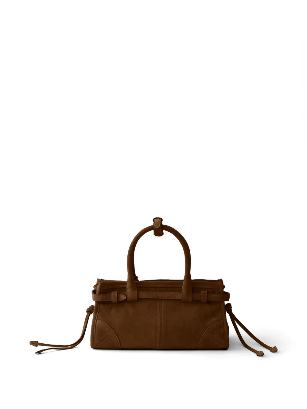 Prada Bonnie suède mini-handtas Bruin