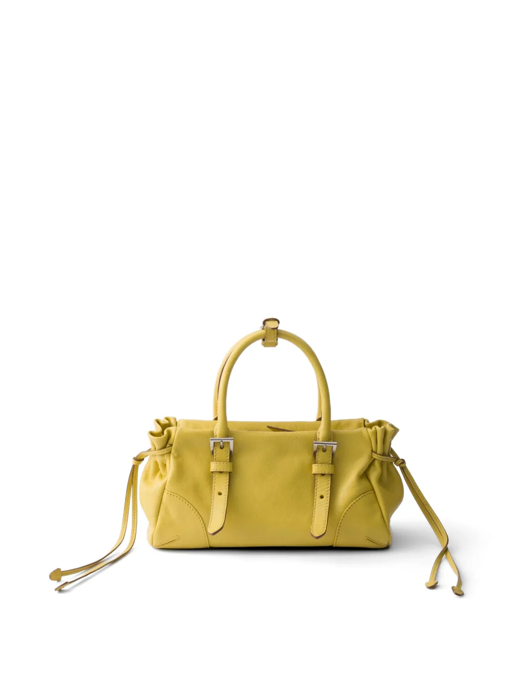 Prada Kleine Bonnie leren tas Geel