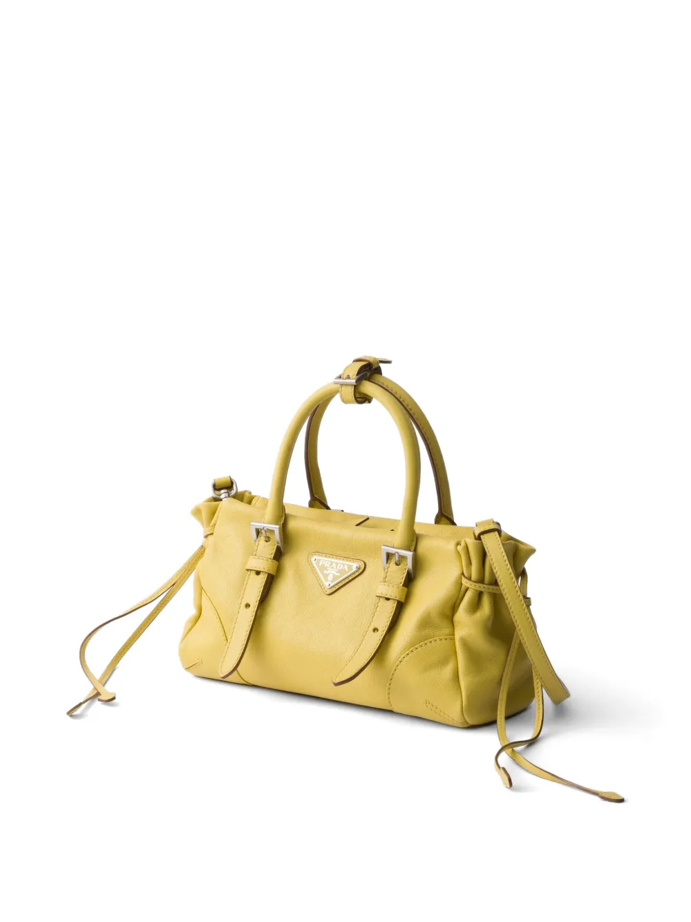 Prada Kleine Bonnie leren tas Geel