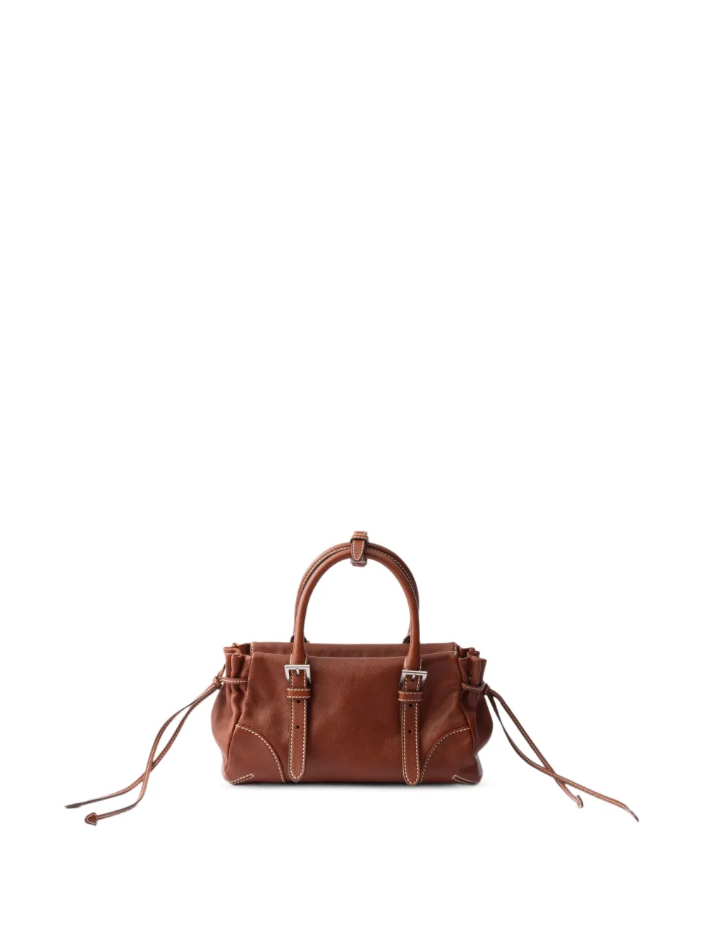 Prada Leren shopper Bruin