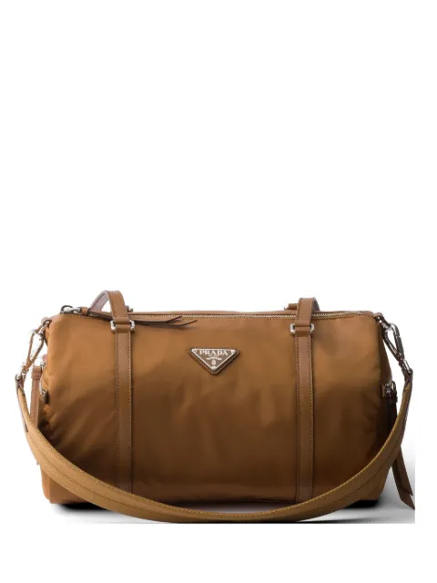 Prada large Re-Nylon and Saffiano leather duffel bag