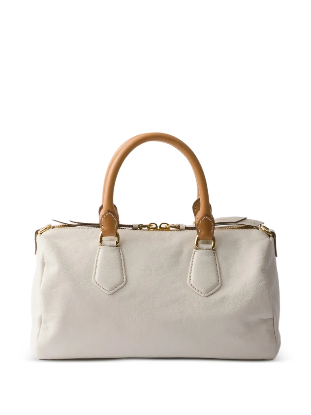 Prada Small Leather top-handle Bag | White | FARFETCH