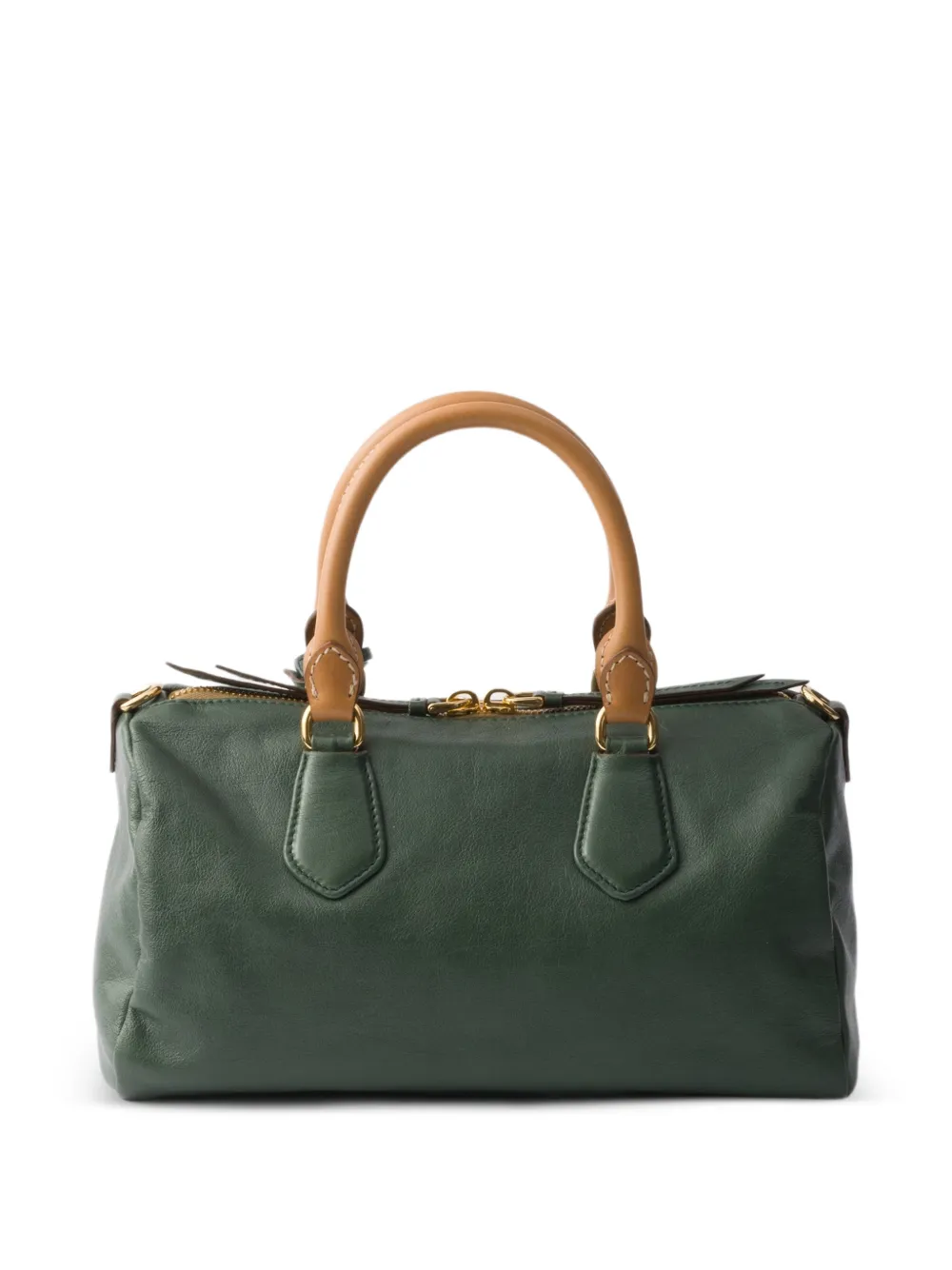 Prada kleine leren tas met handvat Groen