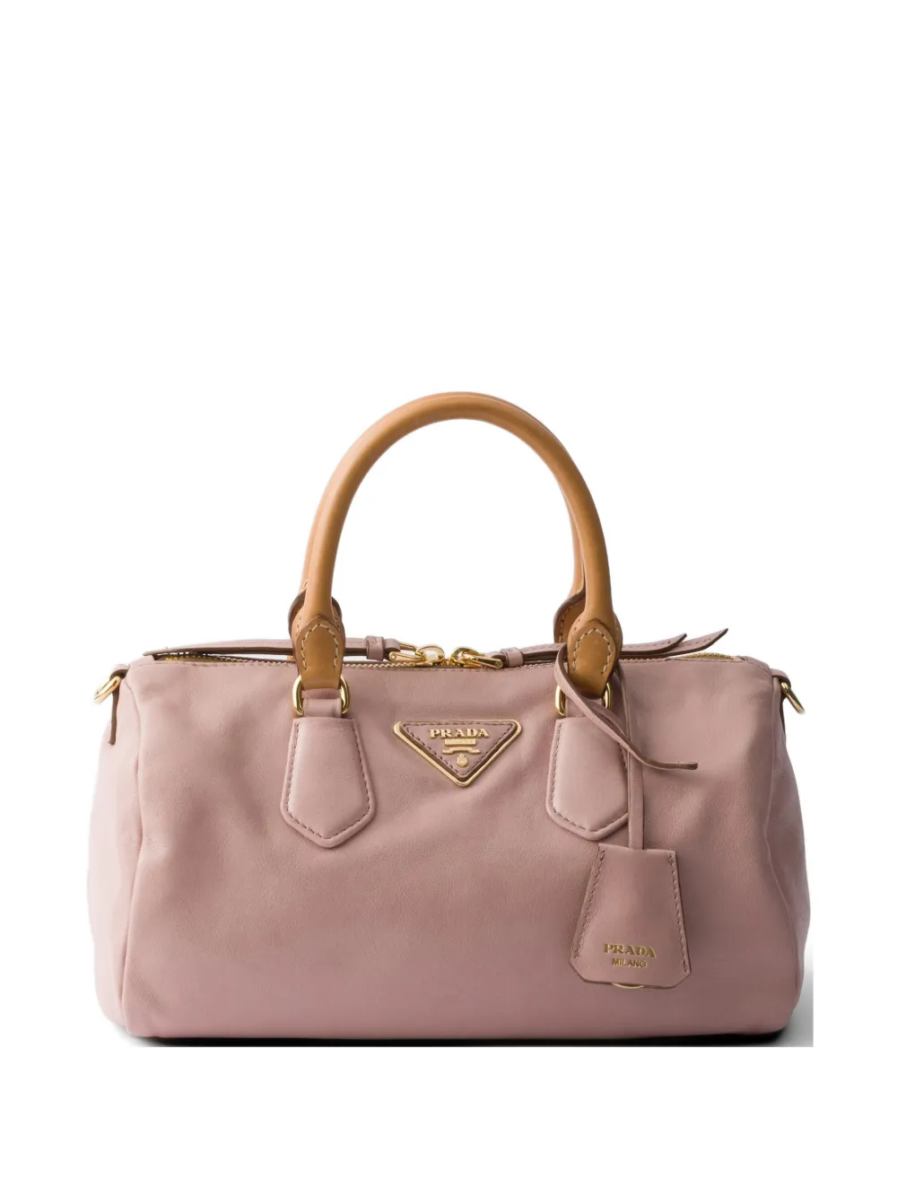 Prada small leather top-handle bag - Rosa