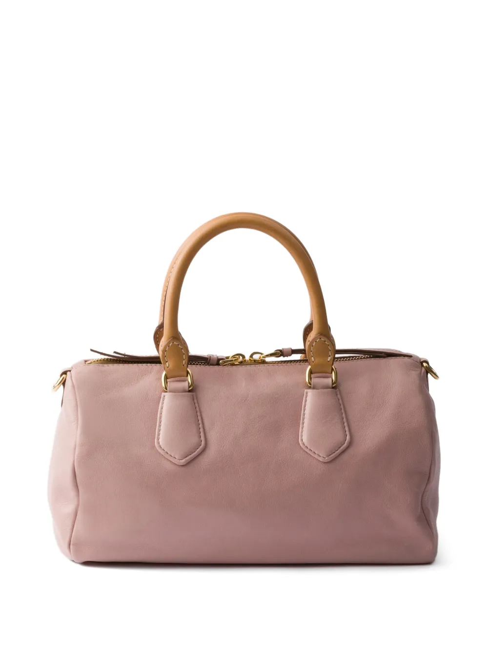 Prada kleine leren tas met handvat Roze