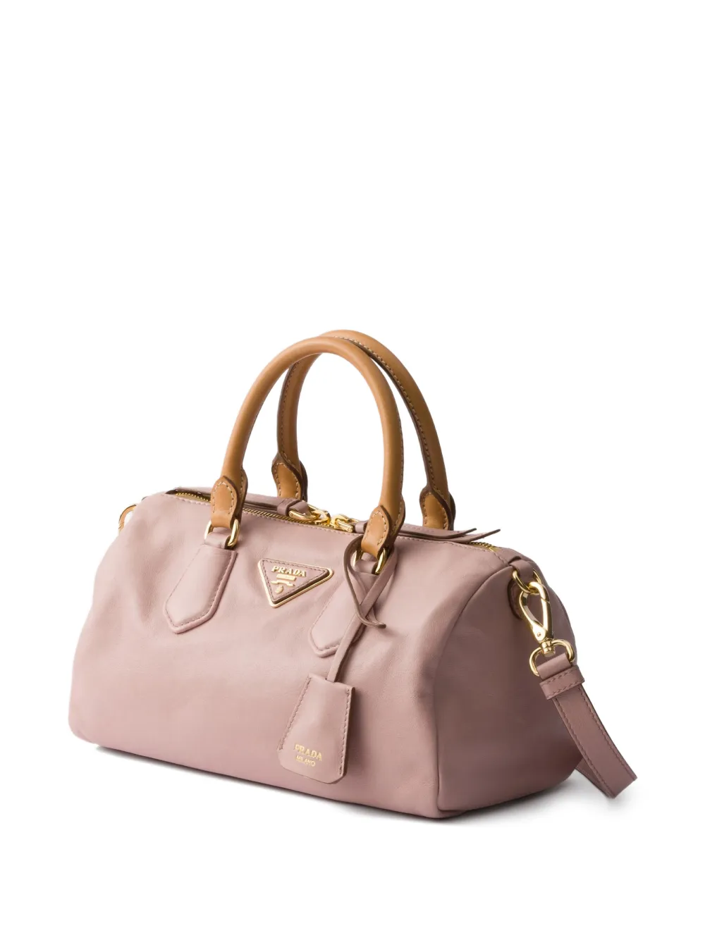 Prada kleine leren tas met handvat Roze
