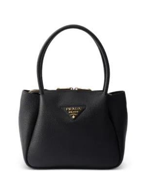 Prada レザーハンドバッグ | ブラック | FARFETCH JP