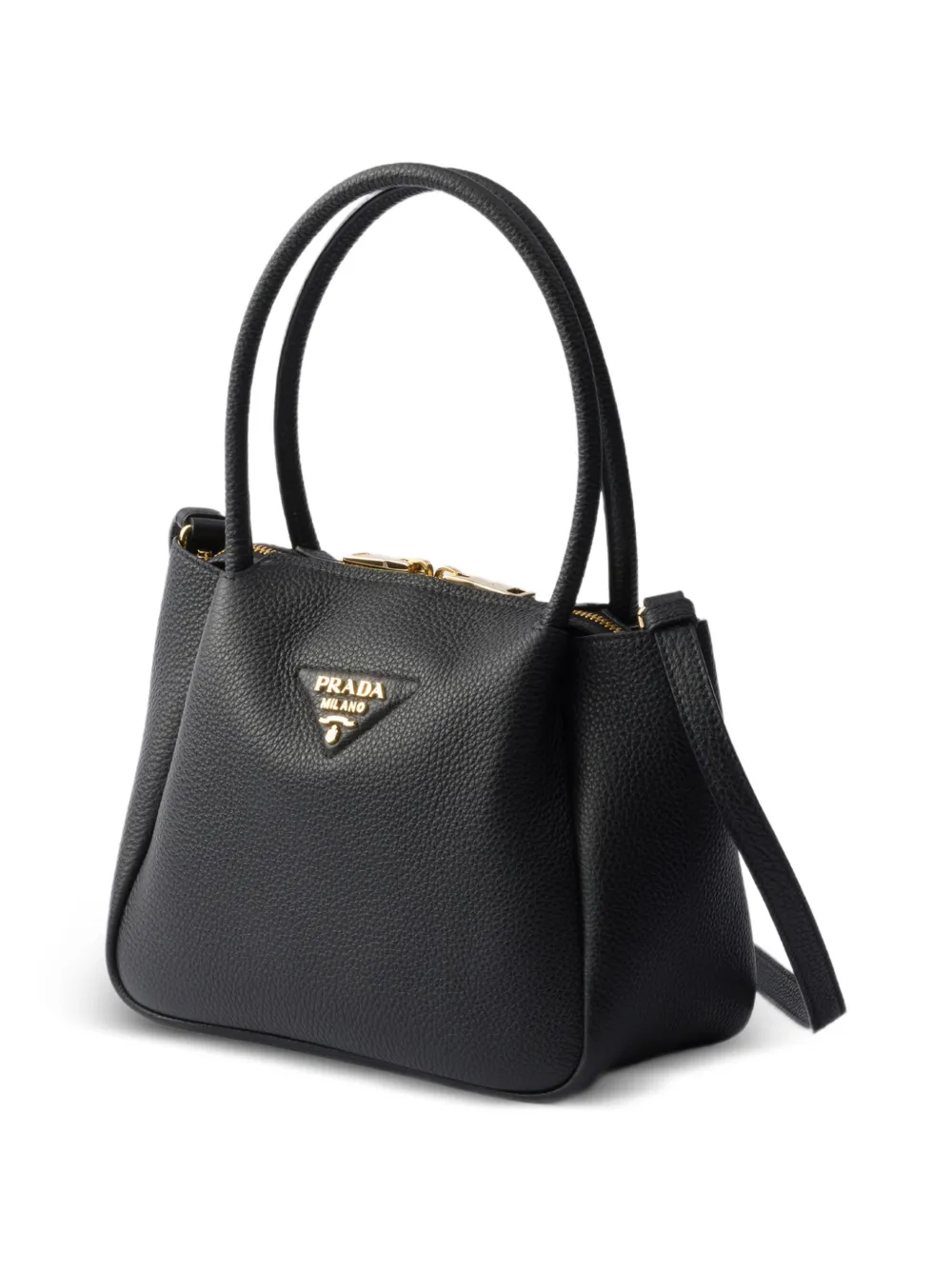 Prada Leren handtas Zwart
