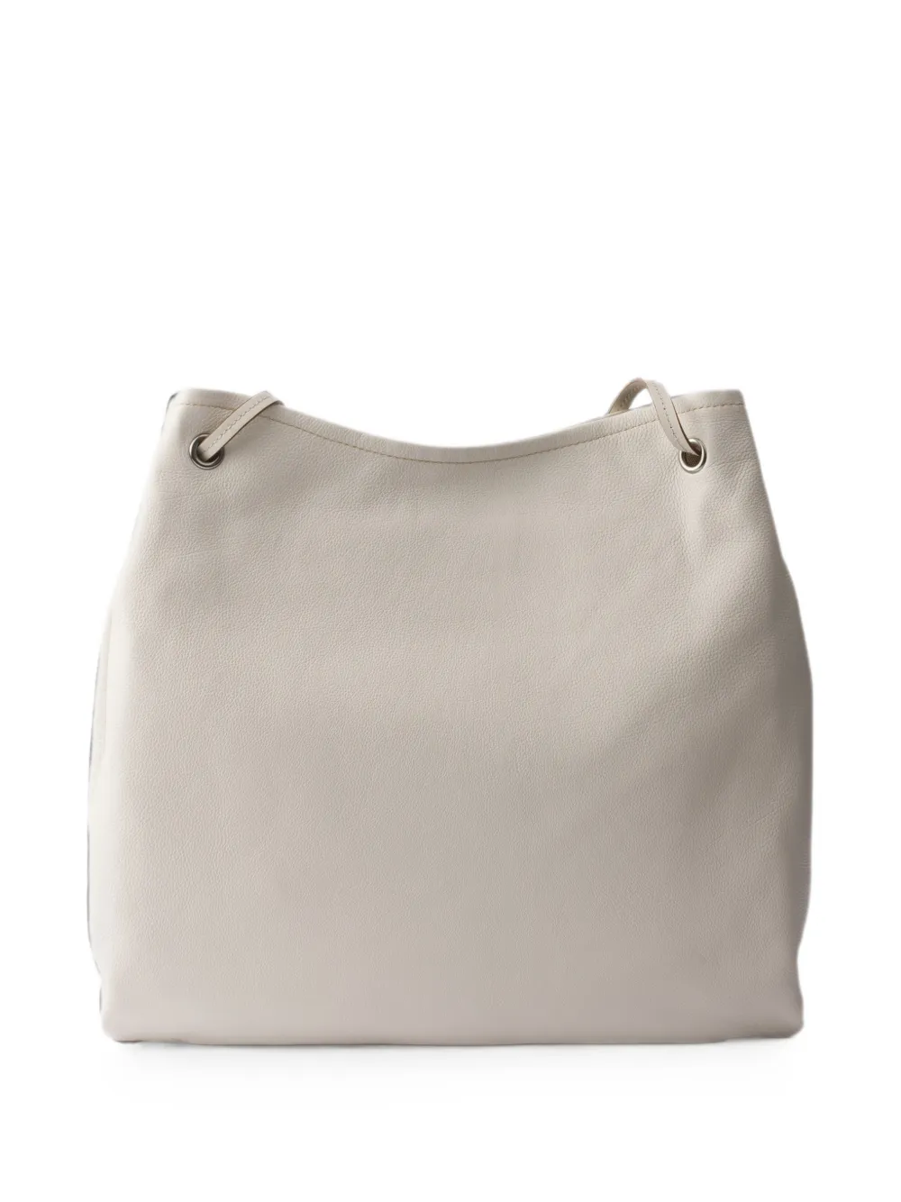 Prada Route grote leren tas Beige