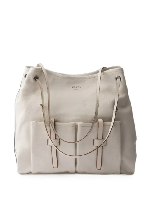 Prada Route large leather bag