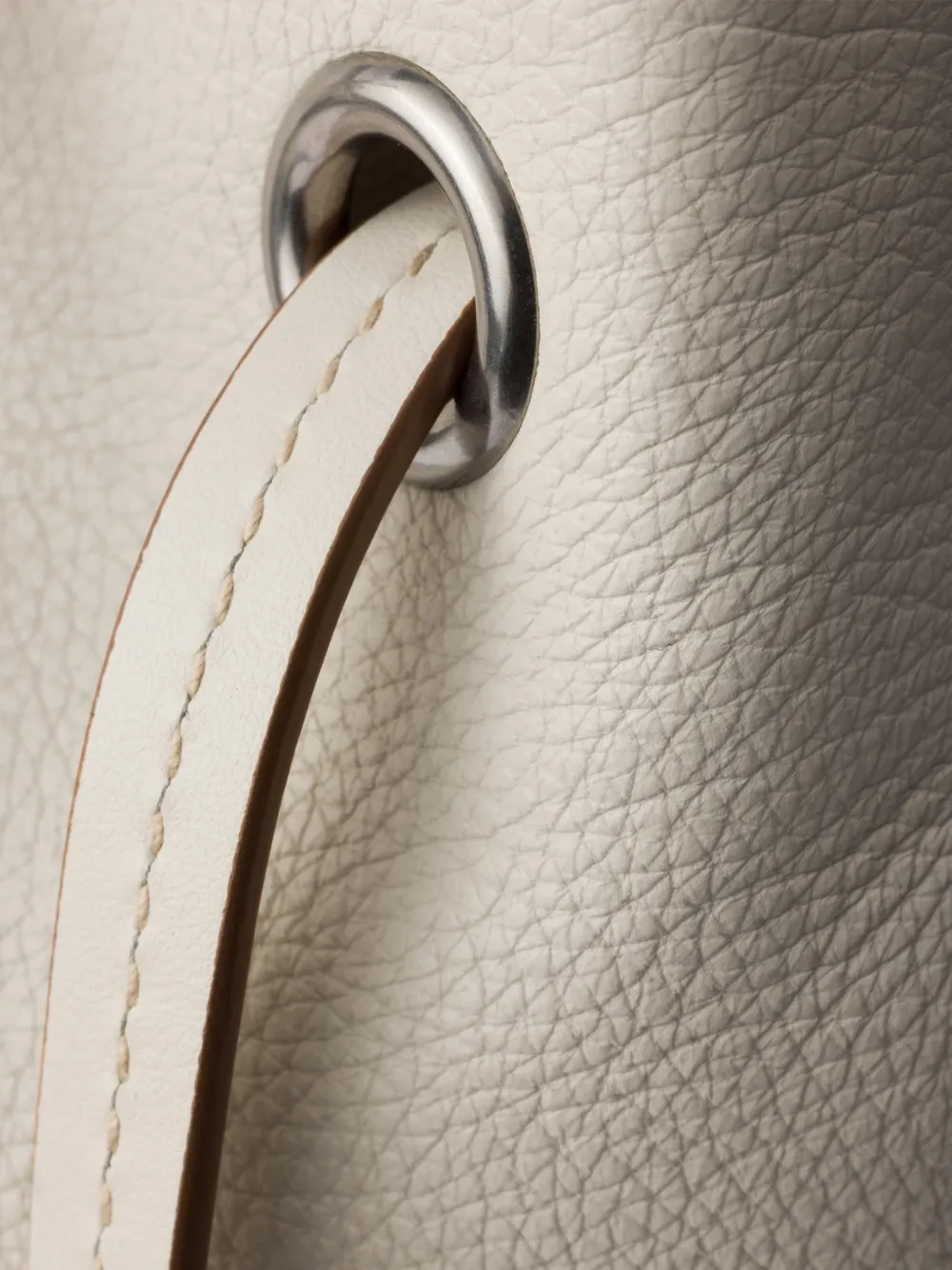 Prada Route grote leren tas Beige