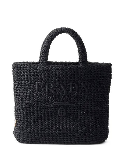 Prada small crochet tote bag