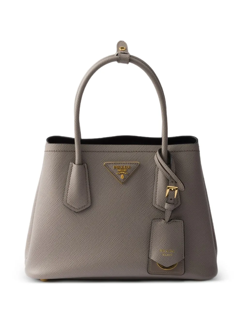 Prada Double small Saffiano leather bag - Grigio