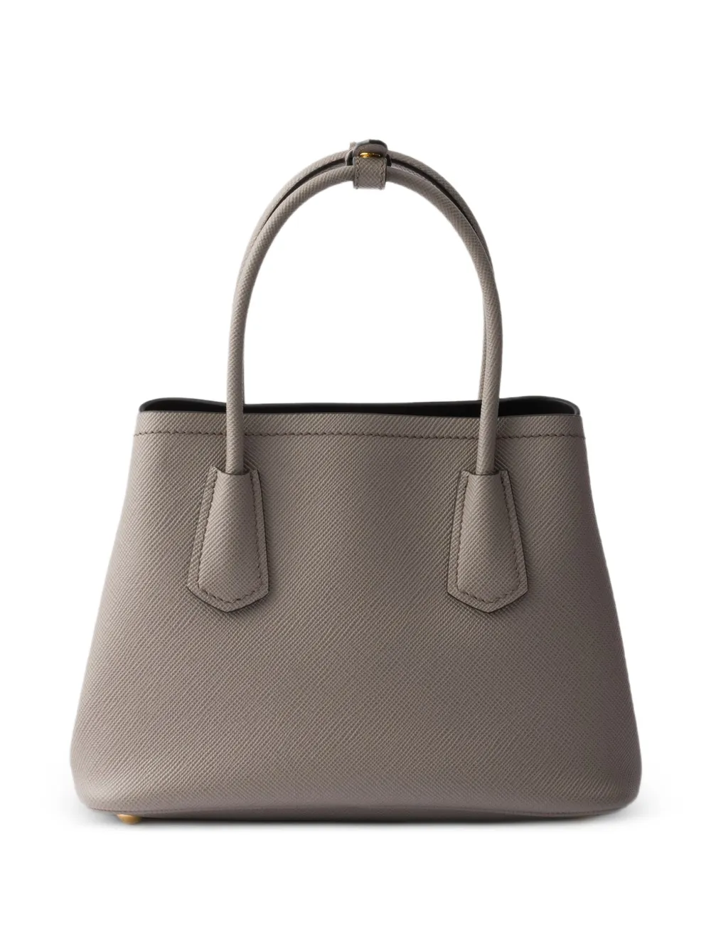 Prada Kleine Double Saffiano leren tas Grijs