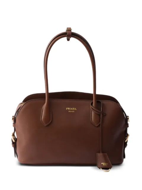 Prada medium leather tote bag