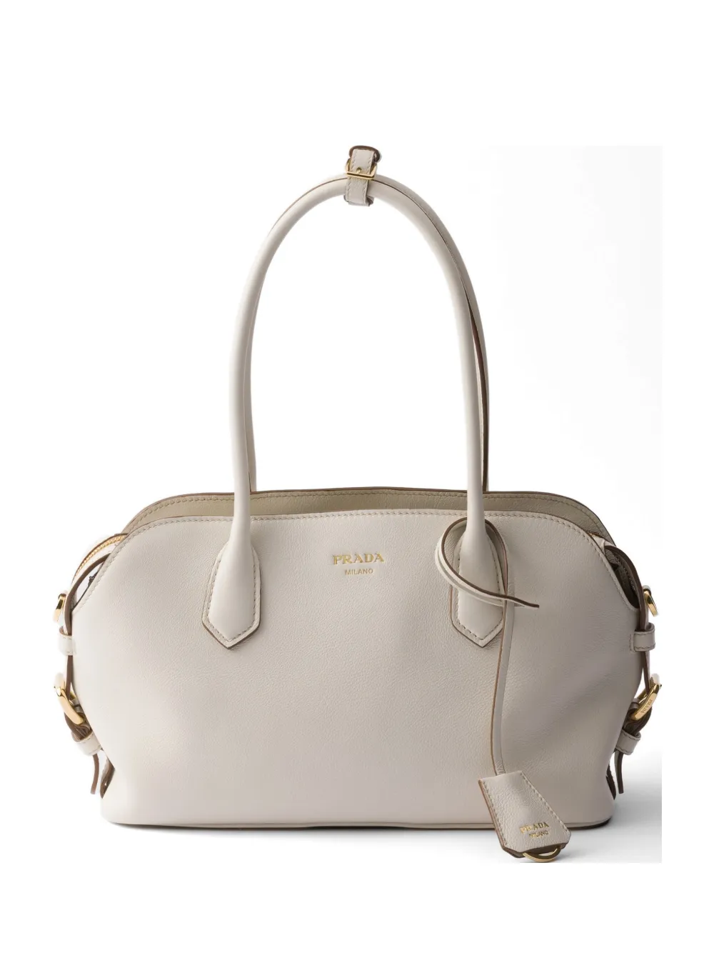 Prada medium leather tote bag - Weiß