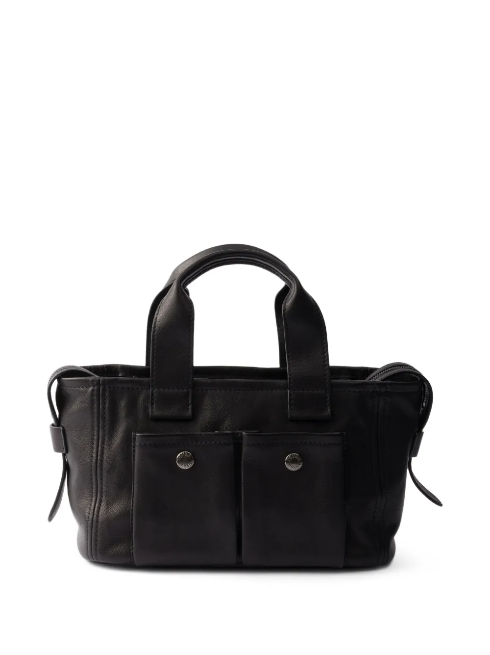 Prada Route medium leren shopper Zwart