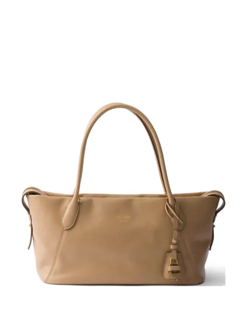 Prada large leather tote bag