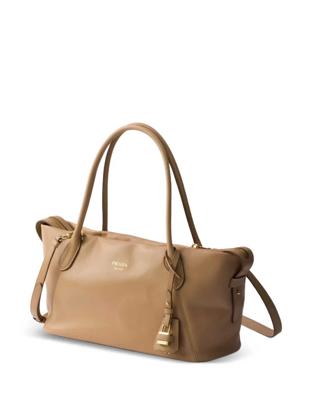 Prada Leren shopper Beige