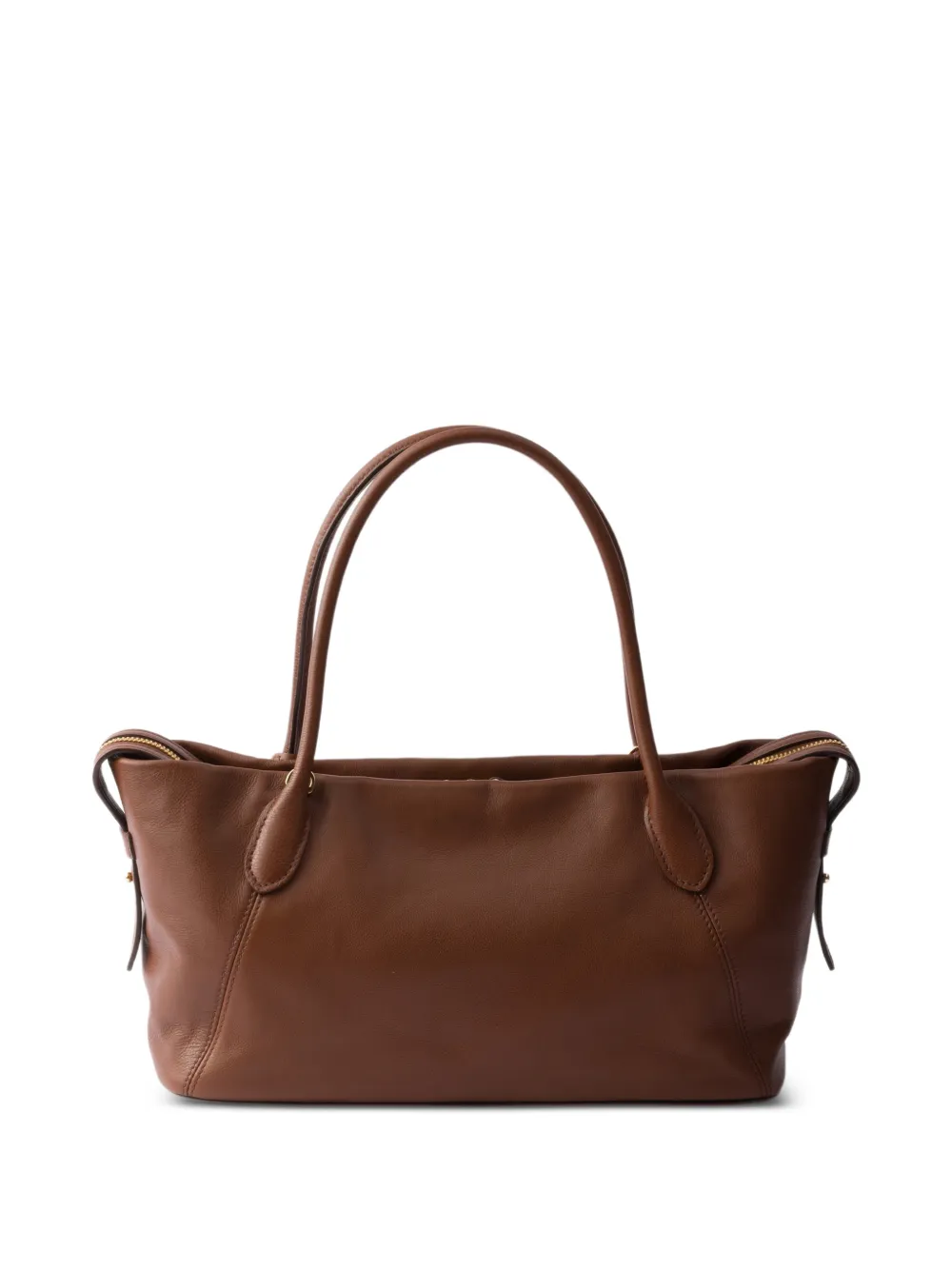 Prada Leren shopper Bruin