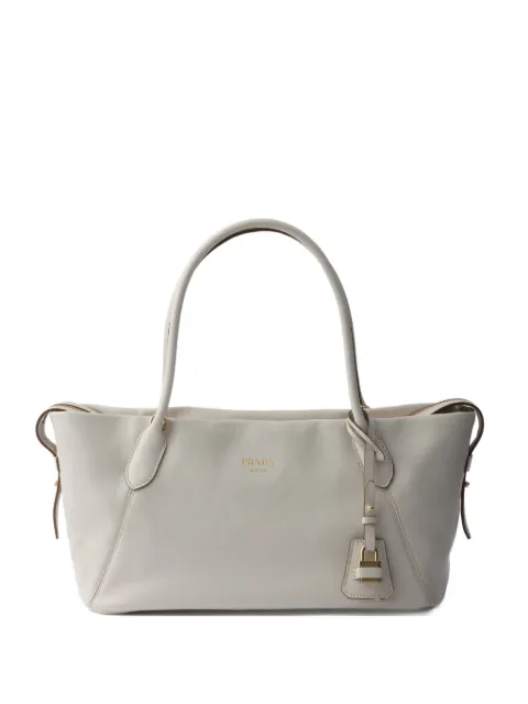 Prada large leather tote bag