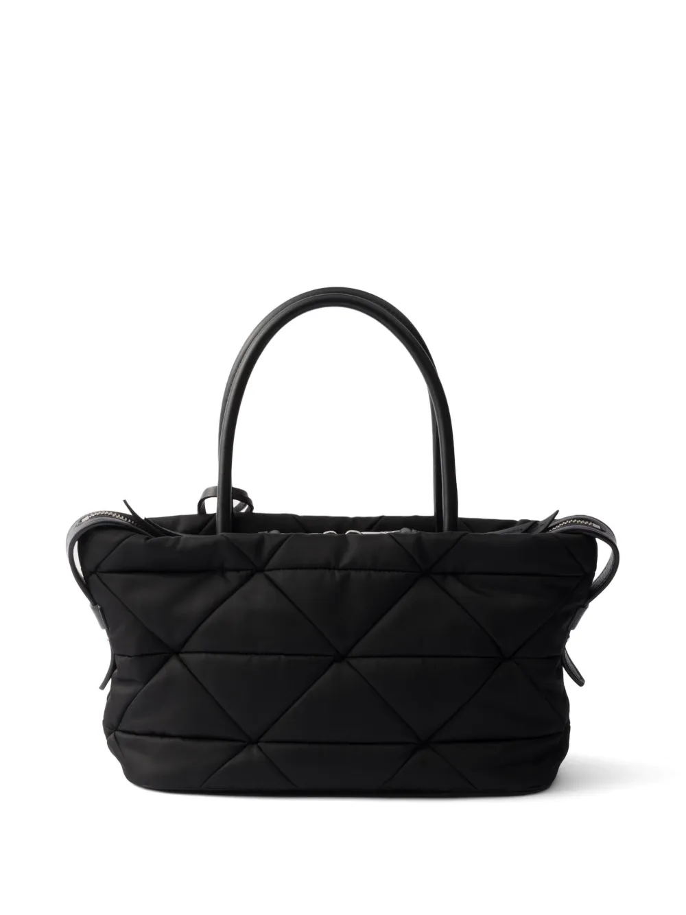 Prada Medium Re-Nylon gewatteerde shopper Zwart