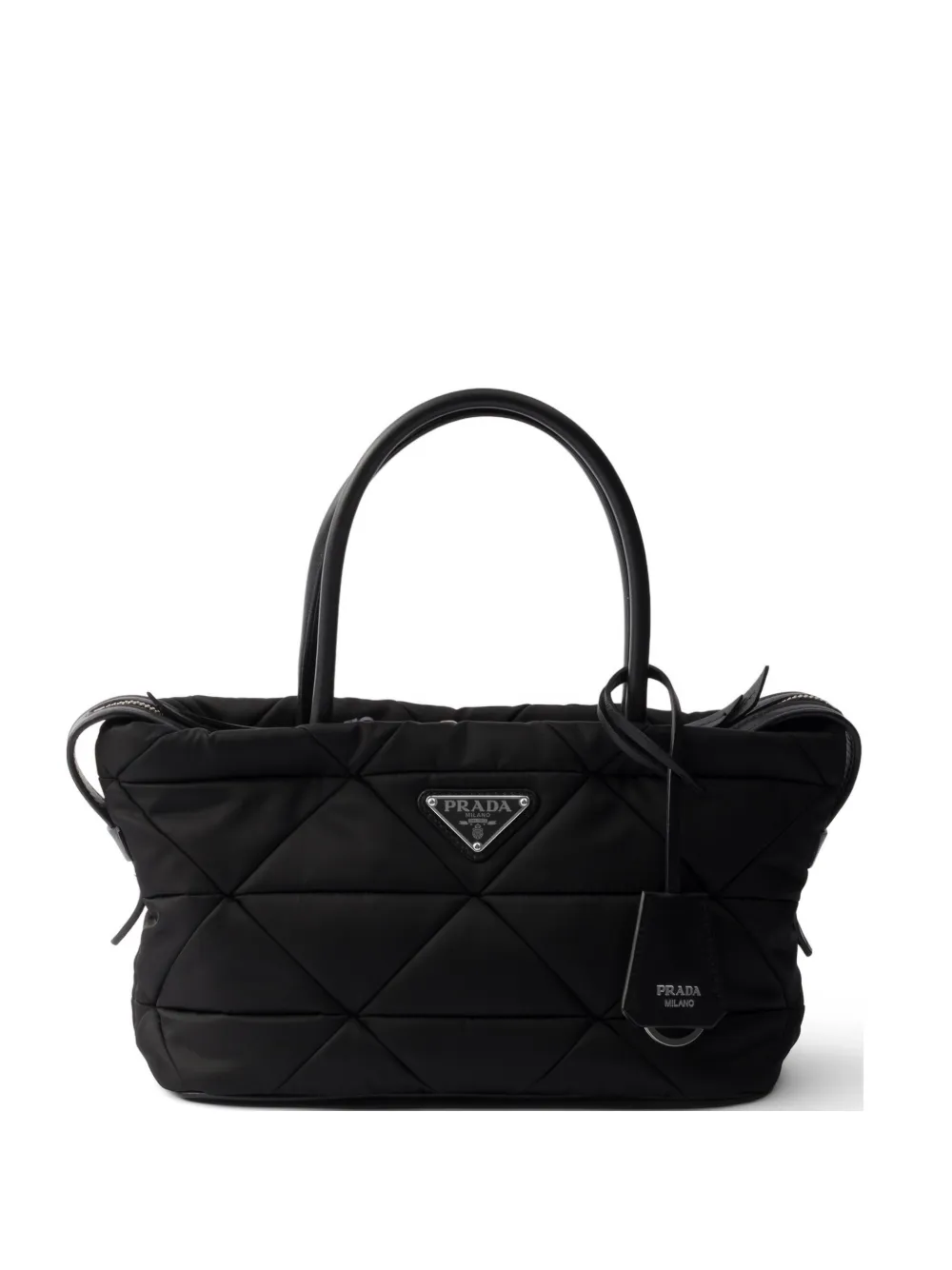 Prada padded Re-Nylon medium tote bag - Black