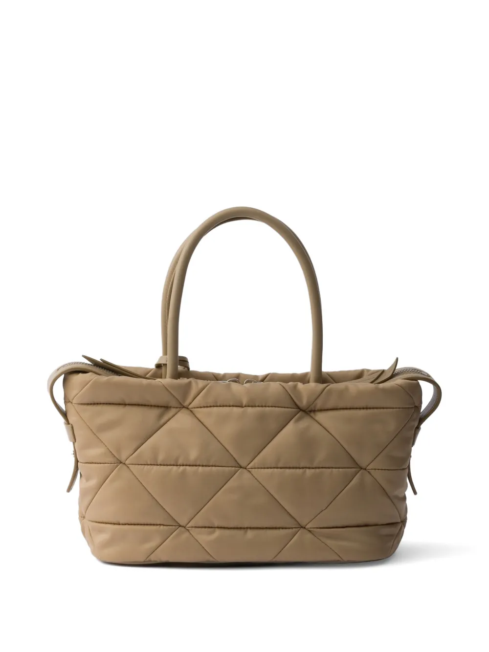 Prada Medium Re-Nylon gewatteerde shopper Bruin