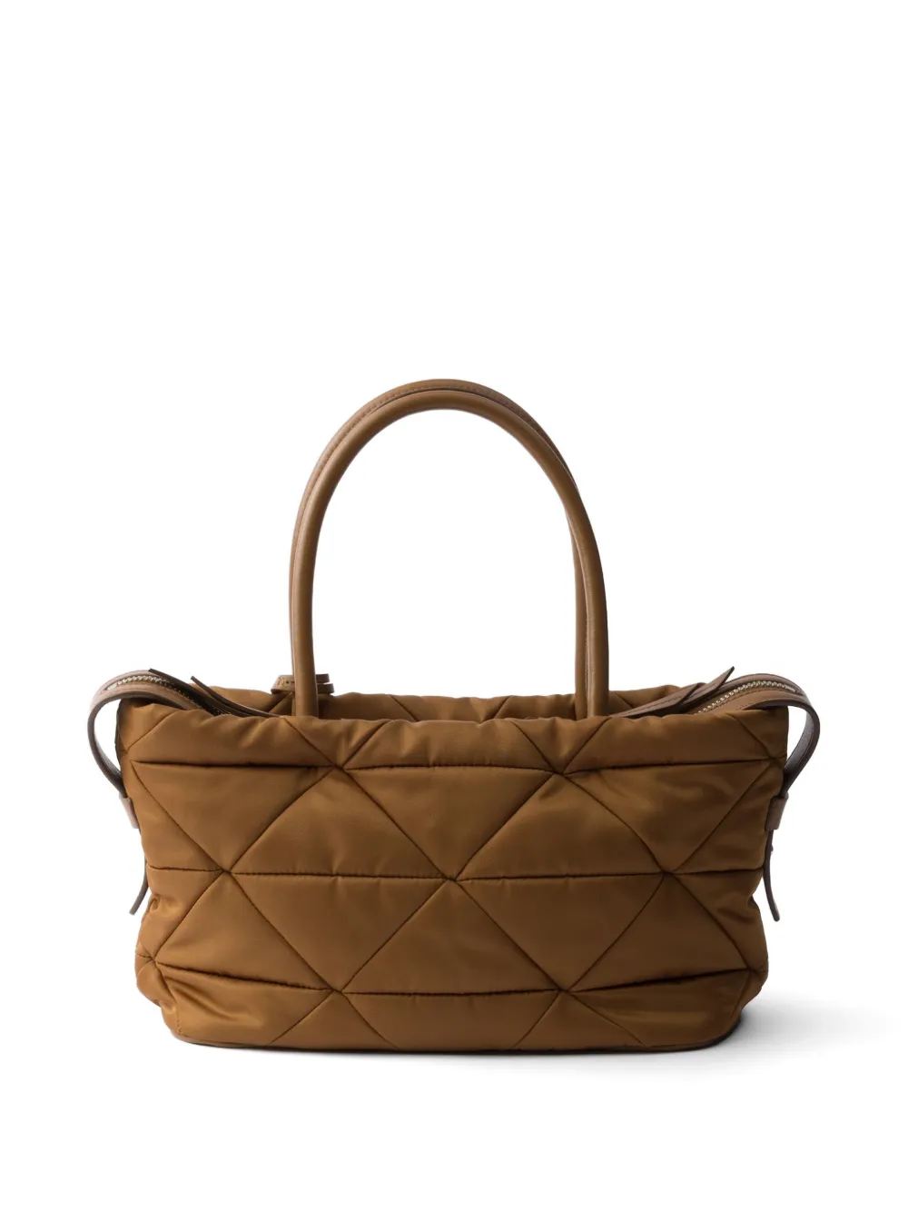 Prada Medium Re-Nylon gewatteerde shopper Bruin