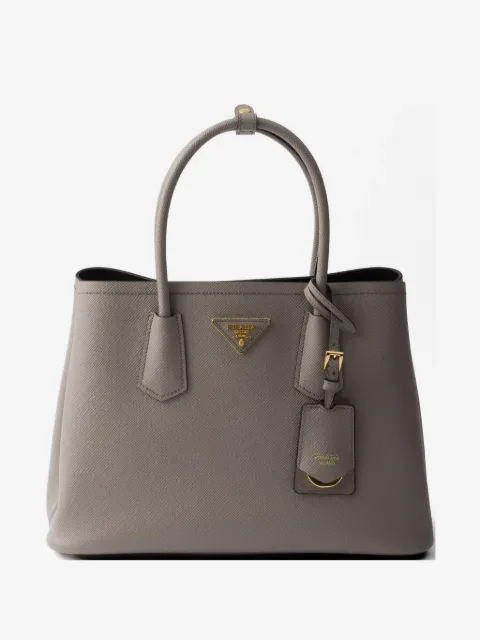 Prada bolso Double mediano de piel saffiano